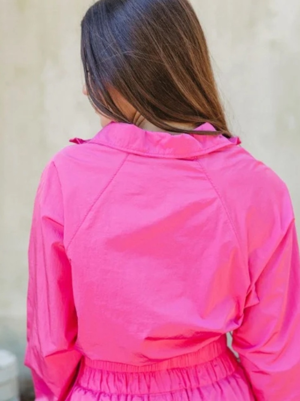 Peach Love California Hot Pink Sequin Star Mini Skirt - Picture 6 of 9
